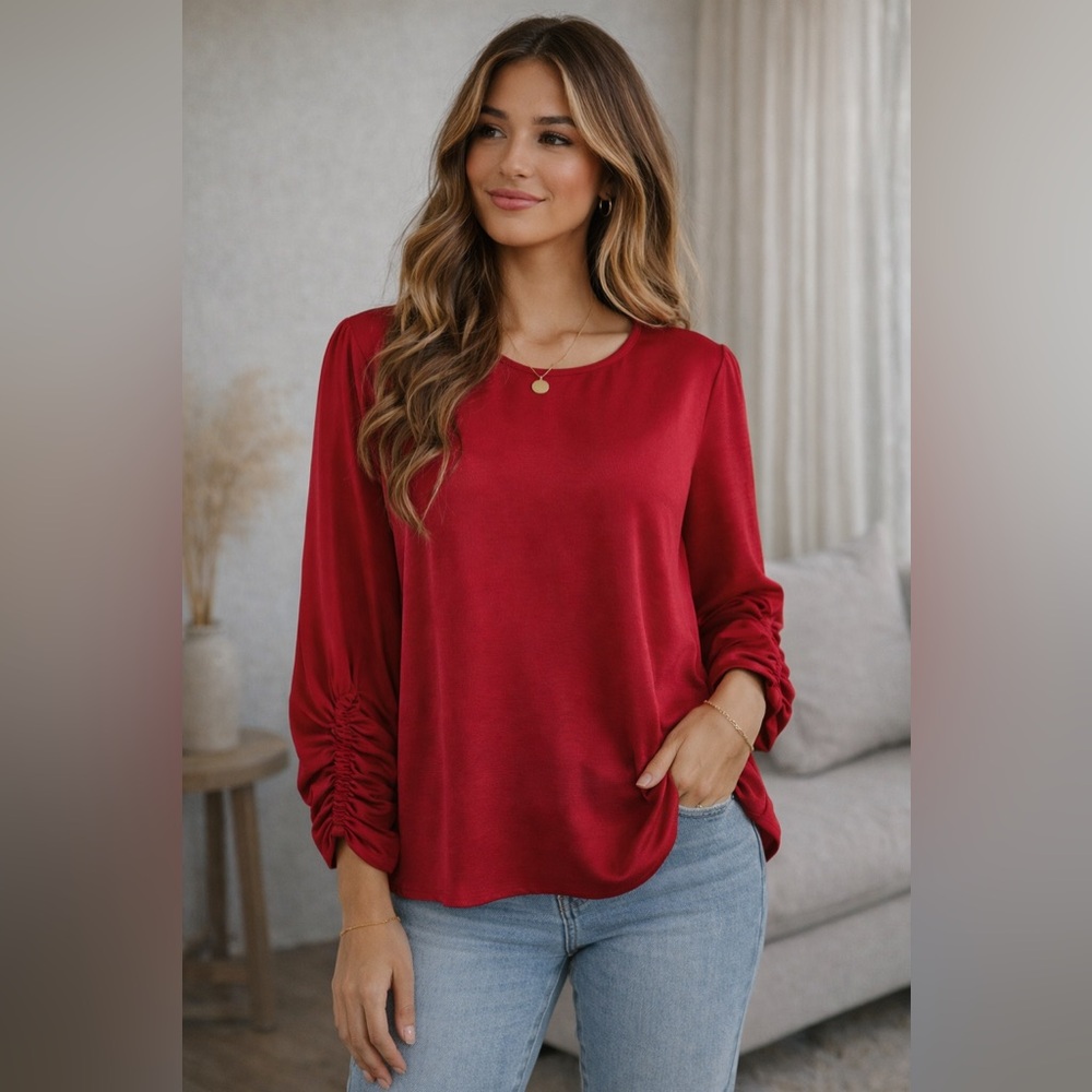 DKNY Long Sleeve Blouse